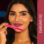 Buy NY Bae Transfer-proof Matte Crayon Lipstick – Darling 02 - 2 gm Creamy & Moisturizing | Vitamin E | Feather Light Texture | 12 shades for all Indian skin tones | Smudge Proof | Retractable, Easy to Use | Smooth Application | 8 hrs+ Long Lasting - Purplle