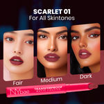 Buy NY Bae Transfer-proof Matte Crayon Lipstick – Scarlet 01 - 2 gm Creamy & Moisturizing | Vitamin E| Feather Light Texture | 12 shades for all Indian skin tones | Smudge Proof | Retractable, Easy to Use | Smooth Application | 8 hrs+ Long Lasting - Purplle