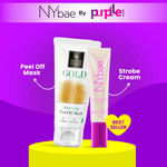 Buy Good Vibes x NY Bae Golden Glow Kit By Purplle | Bestsellers | Strobe Cream Pink Topaz (12) | Peel Off Mask (50 gm) | Korean Skin | Brightening Kit - Purplle