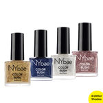 Buy NY Bae Color Rush Nail Paint Set - Ice & Spice 02| Chip Resistant | Long Lasting | Quick Dry |Glossy Gel Nail Polish (36 ml) - Purplle