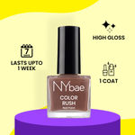 Buy NY Bae Color Rush Nail Paint Set - Natural Nudes 04 | Chip Resistant | Long Lasting | Quick Dry |Glossy Gel Nail Polish (36 ml) - Purplle