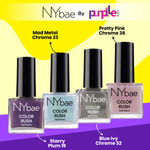 Buy NY Bae Color Rush Nail Paint Set - Sparkling Holos 05 | Chip Resistant | Long Lasting | Quick Dry | Glossy Gel Nail Polish (36 ml) - Purplle