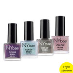 Buy NY Bae Color Rush Nail Paint Set - Sparkling Holos 05 | Chip Resistant | Long Lasting | Quick Dry | Glossy Gel Nail Polish (36 ml) - Purplle