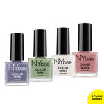 Buy NY Bae Color Rush Nail Paint Set - Pretty Pastels 08| Chip Resistant | Long Lasting | Quick Dry | Glossy Gel Nail Polish (36 ml) - Purplle