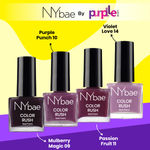 Buy NY Bae Color Rush Nail Paint Set - Maroon Mania 12 | Chip Resistant | Long Lasting | Quick Dry | Glossy Gel Nail Polish (36 ml) - Purplle