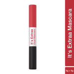 Buy Swiss Beauty Craze It's Extraa Dual Non -Flaky Mascara | With Silicon Brush | Lengthening & Curling Non- smudging Mascara Black & Red Flag 01 10 gm - Purplle