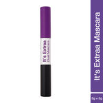 Buy Swiss Beauty Craze It's Extraa Dual Non -Flaky Mascara | With Silicon Brush | Lengthening & Curling Non- smudging Mascara Black & Purple 02 10 gm - Purplle