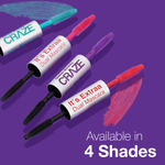 Buy Swiss Beauty Craze It's Extraa Dual Non -Flaky Mascara | With Silicon Brush | Lengthening & Curling Non- smudging Mascara Teal Vibes & Black 04 10 gm - Purplle
