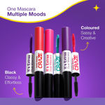 Buy Swiss Beauty Craze It's Extraa Dual Non -Flaky Mascara | With Silicon Brush | Lengthening & Curling Non- smudging Mascara Teal Vibes & Black 04 10 gm - Purplle