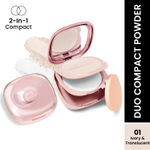Buy Swiss Beauty Matte & Set Duo Lightweight Compact | Compact Powder + Translucent Powder 01-Ivory 20 gm - Purplle