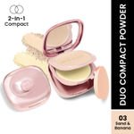 Buy Swiss Beauty Matte & Set Duo Lightweight Compact | Compact Powder 03-Sand + Banana 20 gm - Purplle