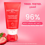 Buy Dot & Key Strawberry Dew Do-It-All Moisturizer with Niacinamide, Peptides & Hyaluronic Acid, Non-sticky, Brightens Skin, Intense Moisturization, Non-Comedogenic & Fragrance Free, Lightweight- 80 gm - Purplle