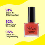 Buy NY Bae Color Rush Nail Paint Set - Colour Burst 01 | Chip Resistant | Long Lasting | Quick Dry | Glossy Gel Nail Paint Combo (5 ml*4) + Nail Polish Remover (30 ml) - Purplle