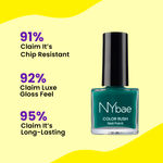 Buy NY Bae Color Rush Nail Paint Set - Electric Teal 11 | Chip Resistant | Long Lasting | Quick Dry | Glossy Gel Nail Paint Combo (5 ml*4) + Nail Polish Remover (30 ml) - Purplle