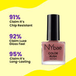 Buy NY Bae Color Rush Nail Paint Set - Natural Nudes 04 | Nail Paint Combo | Chip Resistant | Long Lasting | Quick Dry |Glossy Gel Nail Polish (9 ml *4) - Purplle