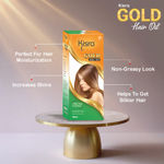 Buy Kisra Gold Hair Oil for Frizz Control, Hair Smoothening and Hair Growth with Goodness of Sesame Oil & Natural Coconut Oil | For All Hair Type 100 ml (Pack of 3) - Purplle