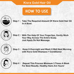 Buy Kisra Gold Hair Oil for Frizz Control, Hair Smoothening and Hair Growth with Goodness of Sesame Oil & Natural Coconut Oil | For All Hair Type 100 ml (Pack of 3) - Purplle