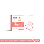 Buy Kisra 7Days Acne, Pimple & Dark Spots Treatment Soap | Clears Acne, Pimples, Dark Spots, Clogged Pores, Deeply Cleanses | Gentle | Refreshing 75 gm (Pack of 2) - Purplle