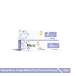 Buy Kisra 7Days Acne, Pimple & Dark Spot Treatment Cream | Clears Acne, Pimples, Dark Spots, Clogged Pores, Deeply Cleanses 15 gm (Pack of 2) - Purplle