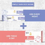 Buy Kisra 7Days Acne, Pimple & Dark Spot Treatment Cream | Clears Acne, Pimples, Dark Spots, Clogged Pores, Deeply Cleanses 15 gm (Pack of 2) - Purplle