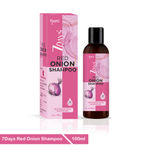 Buy Kisra's 7Days Red Onion & Amla Hair Fall Control Shampoo | Reduces Hair Fall by 98% | 48Hrs Smoothness | Repairs Dry & Damaged Hair | Adds Silkiness & Bounce | 100 ml (Pack of 3) - Purplle