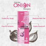 Buy Kisra's 7Days Red Onion & Amla Hair Fall Control Shampoo | Reduces Hair Fall by 98% | 48Hrs Smoothness | Repairs Dry & Damaged Hair | Adds Silkiness & Bounce | 100 ml (Pack of 3) - Purplle