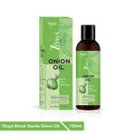 Buy Kisra’s 7Days Black Seed Onion Hair Oil | Hair Growth and Hair Fall Control with Active 9+ Natural Ingredients | Make Hair Soft and Strong, Design for All Hair Types 100ml (Pack of 1) - Purplle