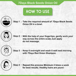Buy Kisra’s 7Days Black Seed Onion Hair Oil | Hair Growth and Hair Fall Control with Active 9+ Natural Ingredients | Make Hair Soft and Strong, Design for All Hair Types 100ml (Pack of 1) - Purplle
