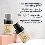 Buy RENEE Face Base Serum Foundation -06 Chic, Sheer Coverage, Dewy & Seamless Finish, Hydrates, Nourishes & Protects, Gives Healthy, Radiant Skin, Vitamin C, Hyaluronic Acid & SPF 15 Infused, 25 ml - Purplle