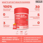 Buy What's Up Wellness Gut Health Gummies | Prebiotic & Probiotic Gummies for Digestion, Constipation & Immunity | Bloating, Acidity & Gas Relief | Clinically Proven Strain | 30 days pack | 30 Gummies - Purplle