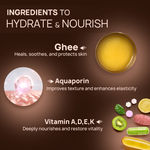 Buy Good Vibes Nourishing Glow Ghee Body Lotion with Shata Dhauta Ghrita (100 Times Washed Ghee) | 48-Hour Hydration in a Single Use | Skin Barrier Repair | Lightweight, Non-Greasy Formula | Suitable for All Skin Types (400 ml) - Purplle