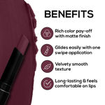 Buy RENEE Very Matte Lipstick Plum, Intense Color Pay Off, Full Coverage Long Lasting Weightless Velvety Formula, 1.6 gm - Purplle
