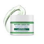 Buy The Moms Co. Natural Green Tea Night Gel l Light Weight l Hydrating l Controls Sebum l Fights Acne l Soothing & Calming 10 gm - Purplle