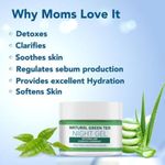 Buy The Moms Co. Natural Green Tea Night Gel l Light Weight l Hydrating l Controls Sebum l Fights Acne l Soothing & Calming 10 gm - Purplle