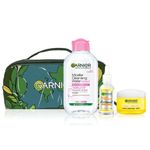 Buy Garnier Glow & Protect Essentials Kit (Micellar Water 125ml + Bright Complete Serum 30 ml + Day cream 45 g + Pouch) - Combo of 4 - Purplle
