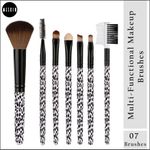 Buy MeSkin 7 pc Makeup Brushes, Portable Travel, Brush set, Makeup Tools - Various Prints - colour may vary - Purplle