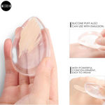 Buy MeSkin Transparent Silicone Makeup Sponge (Washable) Beauty Blender, Powder Puff(cloour may very) - 1 Pc - Purplle