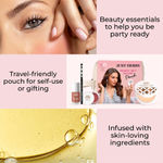 Buy Just Herbs Ready Set Glow Pouch - Compact (ivory), Deep Black Kajal, Lip & Cheek tint, Nail Polish - Sweet Gingerbread Combo of 4 - Purplle