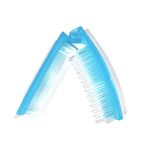 Buy MeSkin Travel Friendly Women Pocket Hair Comb Foldable with Double Head (Assorted Colors) - Purplle