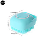 Buy MeSkin Body Bath Brush, Silicone Soft Cleaning Bath Body Brush with Shampoo Dispenser – Assorted Colors 1 Pc - Purplle