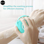 Buy MeSkin Body Bath Brush, Silicone Soft Cleaning Bath Body Brush with Shampoo Dispenser – Assorted Colors 1 Pc - Purplle