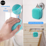 Buy MeSkin Body Bath Brush, Silicone Soft Cleaning Bath Body Brush with Shampoo Dispenser – Assorted Colors 1 Pc - Purplle