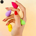Buy MeSkin Mini Beauty Blender Sponge Pack of 4 Pcs ,Makeup Cosmetic Sponge Foundation Powder Sponge Beauty Tools & Women Accessories (Assorted Colors) - Purplle