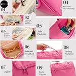 Buy MeSkin Multifunctional Cosmetic Bag with Hook for Travelling , Makeup Organizer Storage Bag (Assorted Colors) - Purplle