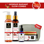 Buy Good Vibes Rosehip Range Combo Kit CTSM (Face Wash 200 ml + Toner 120 ml + Face Serum 10 ml + Face Cream 50 gm) - Purplle