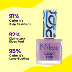 Buy NY Bae Priya's Fav Nailpaint Duo | Color Rush Nail Paints Kit | Lilac Lady 15 | Pretty Pink Chrome 36 | Chip Resistant | Long Lasting | Quick Dry | Gel Nail Paint Combo (5.6 ml*2) - Purplle