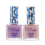 Buy NY Bae Priya's Fav Nailpaint Duo | Color Rush Nail Paints Kit | Lilac Lady 15 | Pretty Pink Chrome 36 | Chip Resistant | Long Lasting | Quick Dry | Gel Nail Paint Combo (5.6 ml*2) - Purplle