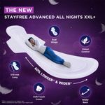 Buy Stayfree Advanced All Nights Ultra-Soft XXL 42s - Purplle