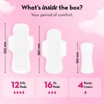 Buy Plush Ultra-Thin Sanitary Pads For Women, 28 Cotton Sanitary Napkins | 12 Heavy Flow XXL pads + 16 Medium Flow XL pads + 4 Panty Liners For Rash Free Periods | Pure U.S. Cotton Pads With Re-sealable Pouch - Purplle