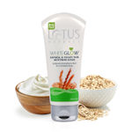 Buy Lotus Herbals WhiteGlow Skin Brightening Oatmeal & Yogurt Scrub | Gentle Exfoliator | Removes Tan and Blackheads | Face Scrub for Women & Men | 150 gm - Purplle